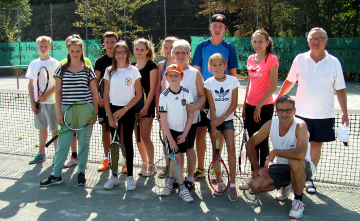 Tennis Jugendturnier Gruppenbild