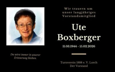Nachruf Ute Boxberger